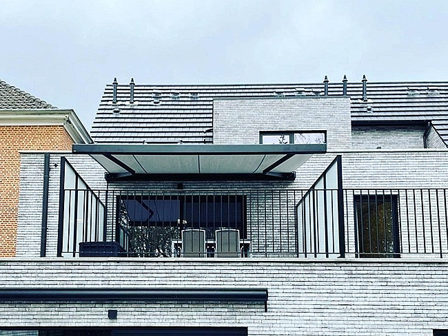 Zonneschermen luifel zonneluifel zonnetent -ramen - balkon - extra schaduw - automatische zonwering - gesloten cassette