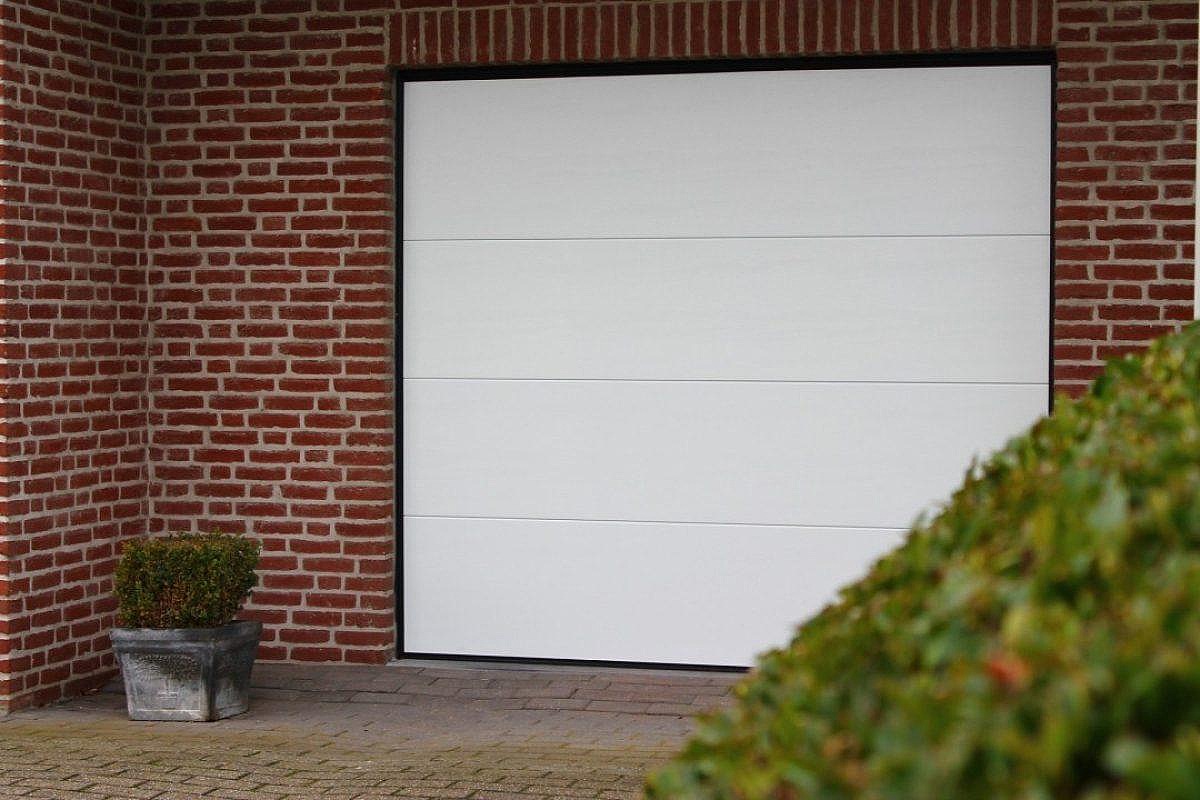 Sectionaalpoort porte sectionelle Verano satin white